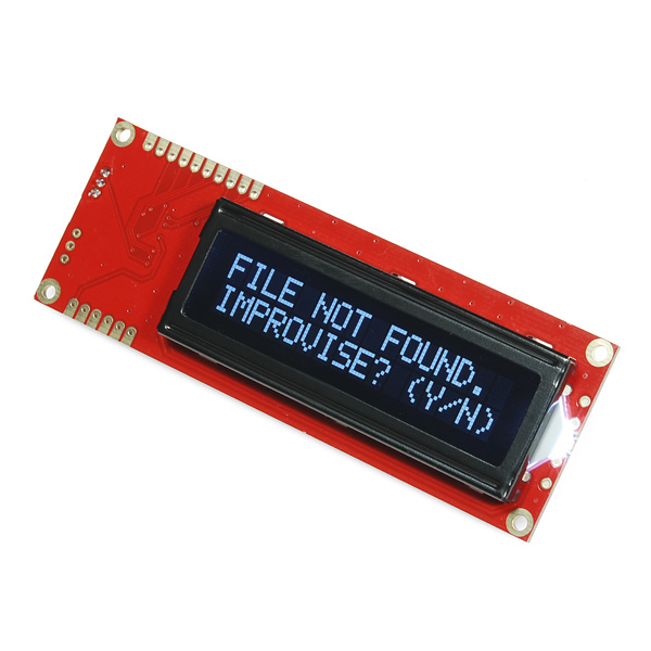 Serial Enabled 16x2 LCD