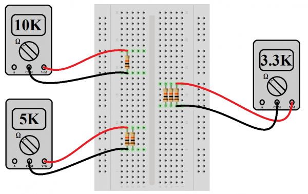 Percobaan: Mengukur resistor paralel dengan multimeter