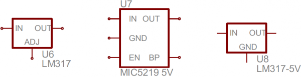 Voltage regulator symbols